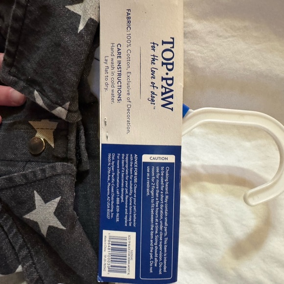 Top Paw Black Denim with White Stars XL - Picture 4 of 6